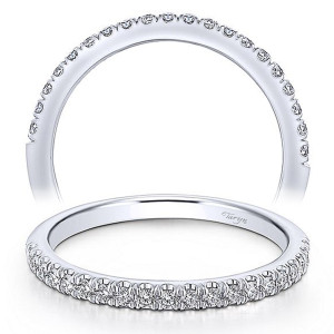 Taryn 14 Karat White Gold Matching Straight Wedding Band TW14097R6W44JJ