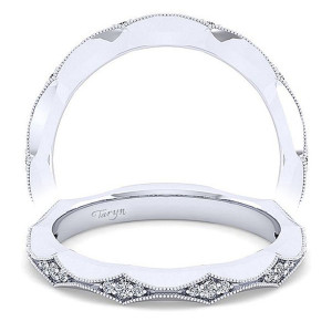 Taryn 14 Karat White Gold Matching Wedding Band TW14427C4W44JJ