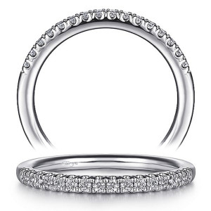Taryn 14 Karat White Gold Matching Straight Wedding Band TW14658R2W44JJ