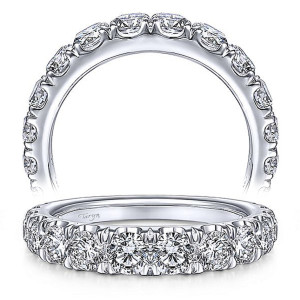Taryn 14 Karat White Gold Matching Straight Wedding Band TW14892R8W44JJ