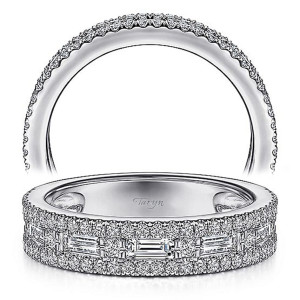 Taryn 14 Karat White Gold Matching Straight Wedding Band TW15175R4W44JJ
