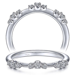 Taryn 14 Karat White Gold Diamond Matching Wedding Band TW15194R4W44JJ