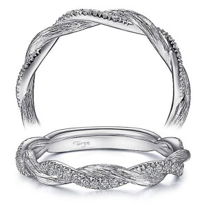 Taryn 14 Karat White Gold Matching Straight Wedding Band TW15209R4W44JJ
