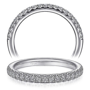 Taryn 14 Karat White Gold Matching Straight Wedding Band TW15245R3W44JJ