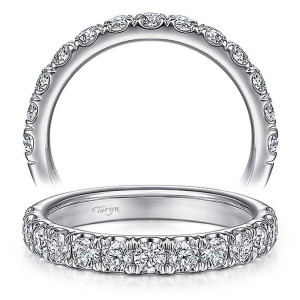 Taryn 14 Karat White Gold Matching Straight Wedding Band TW15247R8W44JJ