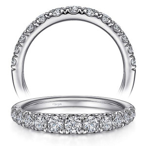 Taryn 14 Karat White Gold Matching Straight Wedding Band TW15250R8W44JJ