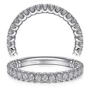 Taryn 14 Karat White Gold Matching Straight Wedding Band TW15269R4W44JJ