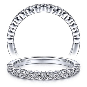 Taryn 14 Karat White Gold Matching Straight Wedding Band TW15271R3W44JJ