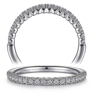 Taryn 14 Karat White Gold Matching Straight Wedding Band TW15538R4W44JJ