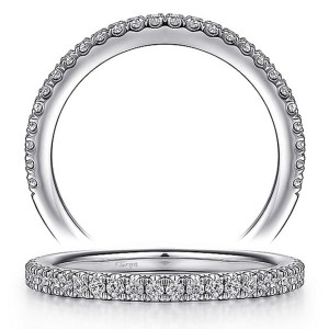 Taryn 14 Karat White Gold Matching Straight Wedding Band TW15541R4W44JJ