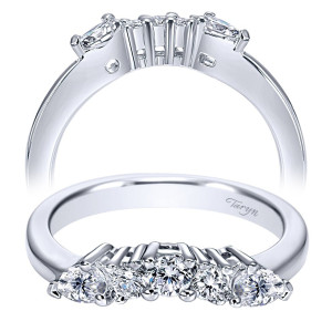 Taryn 14 Karat White Gold Curved Wedding Band TW3804W44JJ