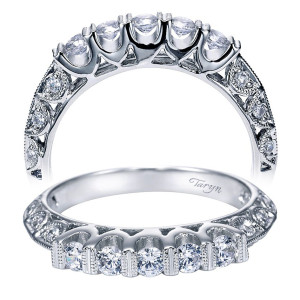Taryn 14 Karat White Gold Straight Wedding Band TW3844W44JJ