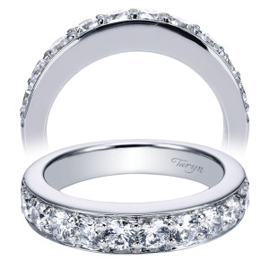 Taryn 14 Karat White Gold Straight Wedding Band TW3883W44JJ