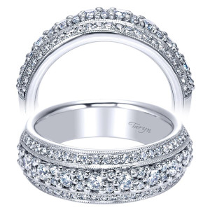Taryn 14 Karat White Gold Straight Wedding Band TW4005W44JJ