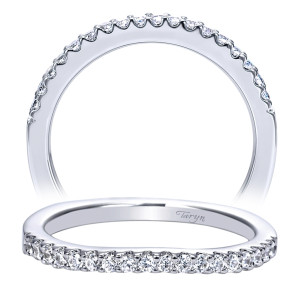 Taryn 14 Karat White Gold Curved Wedding Band TW4108W44JJ