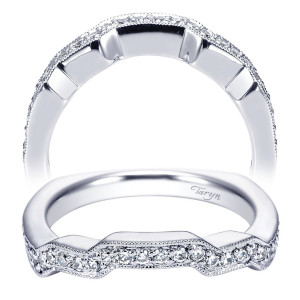 Taryn 14 Karat White Gold Matching Curved Wedding Band TW4243W44JJ