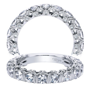 Taryn 14 Karat White Gold Straight Wedding Band TW4349W44JJ