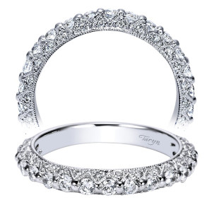 Taryn 14 Karat White Gold Matching Straight Wedding Band TW4359W44JJ
