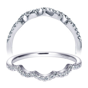 Taryn 14 Karat White Gold Curved Wedding Band TW5338W44JJ