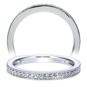 Taryn 14 Karat White Gold Straight Wedding Band TW5343W44JJ