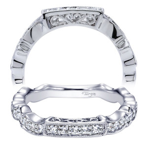 Taryn 14 Karat White Gold Curved Wedding Band TW5457W44JJ