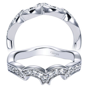 Taryn 14 Karat White Gold Curved Wedding Band TW5481W44JJ