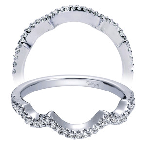 Taryn 14 Karat White Gold Curved Wedding Band TW5705W44JJ