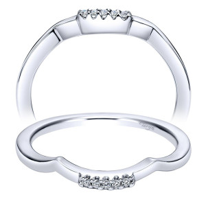 Taryn 14 Karat White Gold Curved Wedding Band TW5707W44JJ