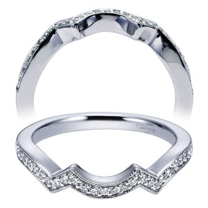 Taryn 14 Karat White Gold Curved Wedding Band TW5731W44JJ