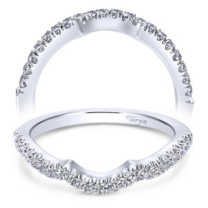 Taryn 14 Karat White Gold Curved Wedding Band TW5785W44JJ