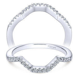 Taryn 14 Karat White Gold Curved Wedding Band TW5801W44JJ
