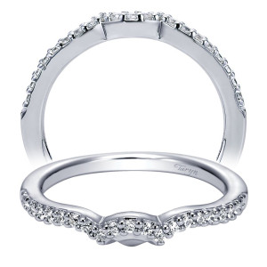Taryn 14 Karat White Gold Curved Wedding Band TW5912W44JJ