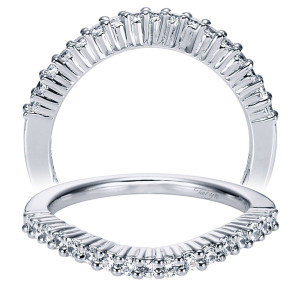 Taryn 14 Karat White Gold Matching Curved Wedding Band TW6079W44JJ