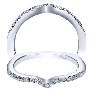 Taryn 14 Karat White Gold Curved Wedding Band TW6088W44JJ