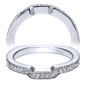 Taryn 14 Karat White Gold Curved Wedding Band TW6095W44JJ