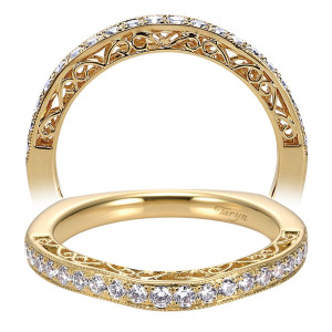 Taryn 14 Karat Yellow Gold Curved Wedding Band TW6101Y44JJ