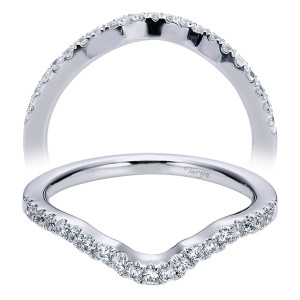 Taryn 14 Karat White Gold Curved Wedding Band TW6276W44JJ