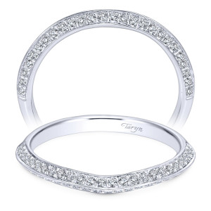 Taryn 14 Karat White Gold Curved Wedding Band TW6286W44JJ