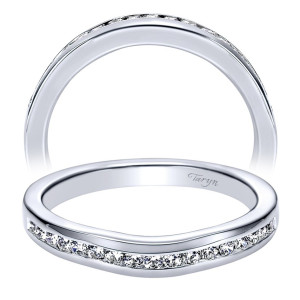Taryn 14 Karat White Gold Curved Wedding Band TW6293W44JJ