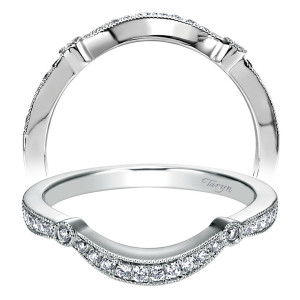 Taryn 14 Karat White Gold Curved Matching Wedding Band TW6430W44JJ