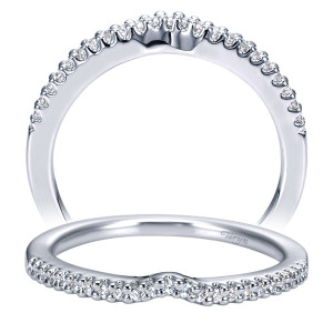 Taryn 14 Karat White Gold Curved Wedding Band TW6433W44JJ