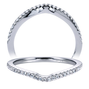 Taryn 14 Karat White Gold Curved Wedding Band TW6553W44JJ