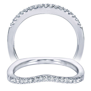 Taryn 14 Karat White Gold Matching Curved Wedding Band TW6562W44JJ