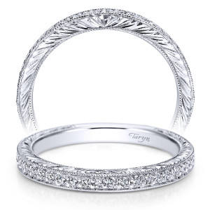 Taryn 14 Karat White Gold Straight Wedding Band TW6634W44JJ
