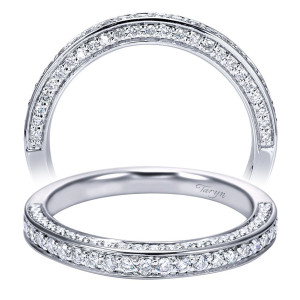 Taryn 14 Karat White Gold Straight Wedding Band TW6648W44JJ