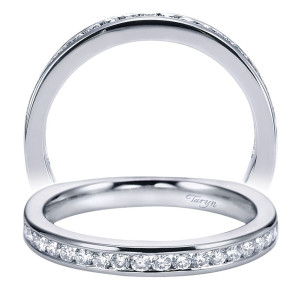 Taryn 14 Karat White Gold Straight Wedding Band TW6655W44JJ