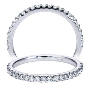 Taryn 14 Karat White Gold Straight Wedding Band TW6657W44JJ