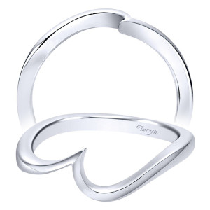 Taryn 14 Karat White Gold Curved Wedding Band TW6682W4JJJ