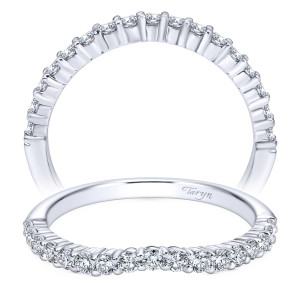 Taryn 14 Karat White Gold Curved Wedding Band TW6941W44JJ