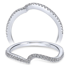 Taryn 14 Karat White Gold Matching Curved Wedding Band TW6974W44JJ